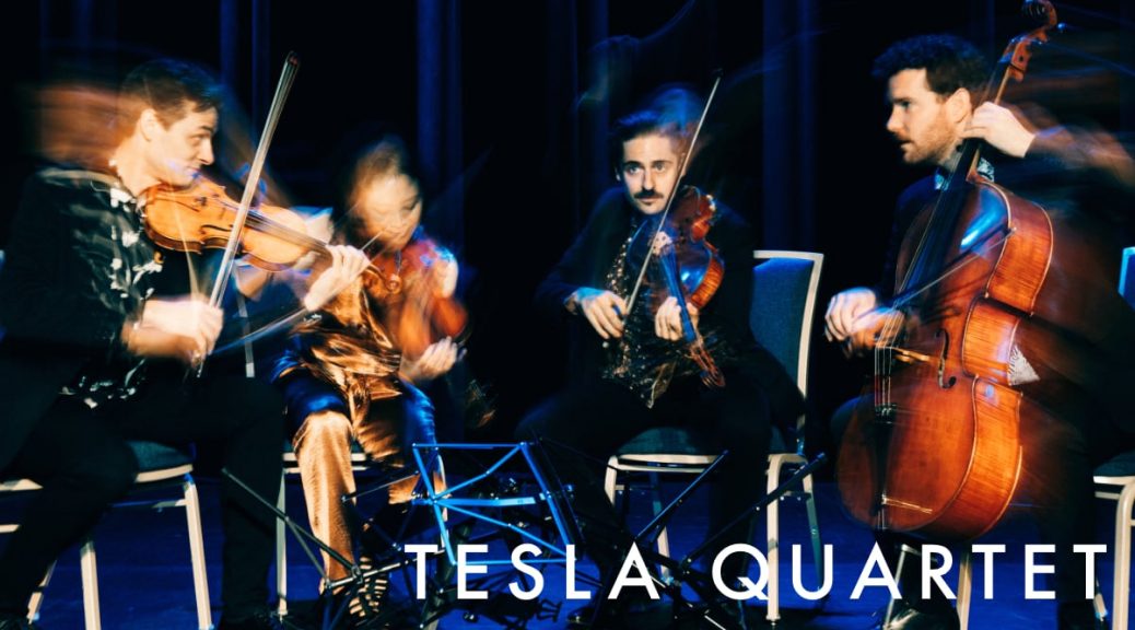 Tesla Quartet musicians in performance